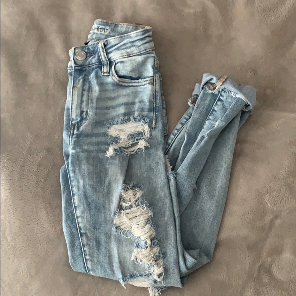 AEO Ripped Next Level Stretch Jeans